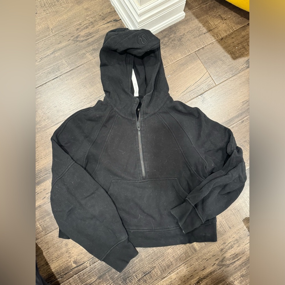 Lululemon scuba oversized half zip in black M/L